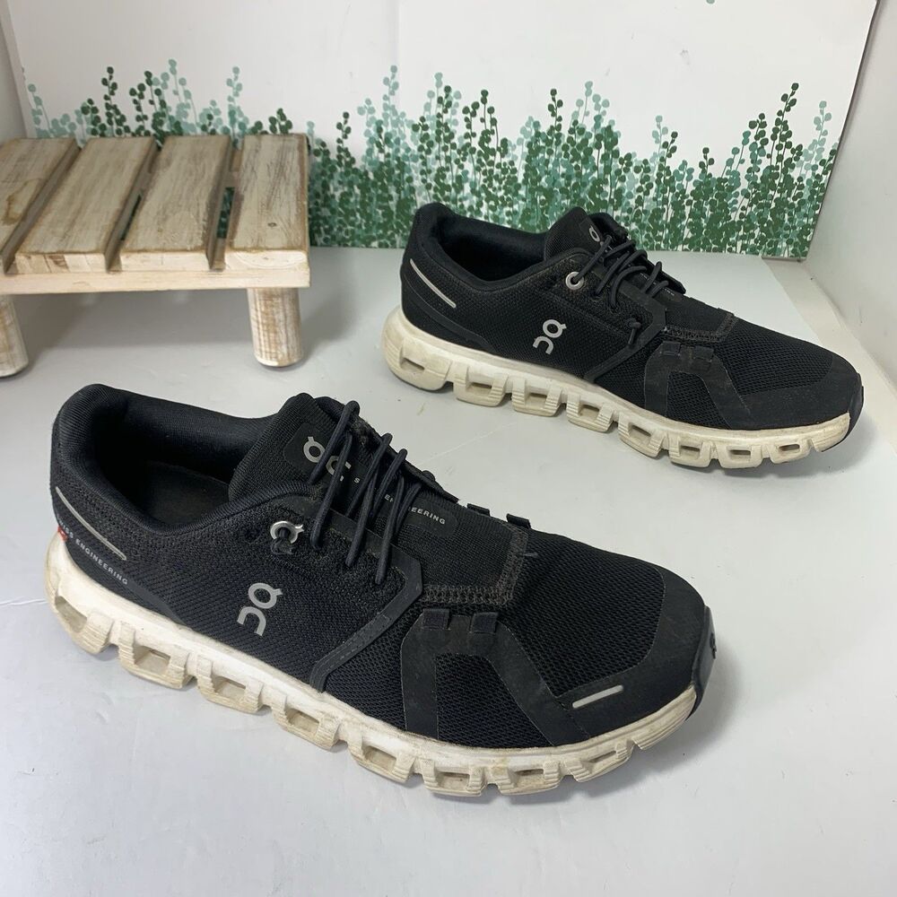 On Running Cloud Women’s Black Athletic Running Shoes Sneakers Size 7.5 - Picture 10 of 16